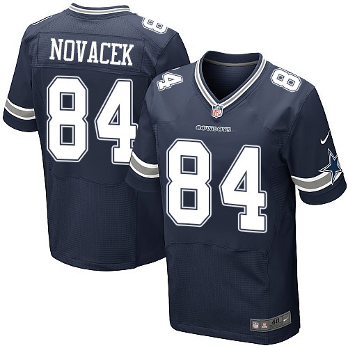 Men's Elite Jay Novacek Nike Jersey Navy Blue Home - #84 NFL Dallas Cowboys